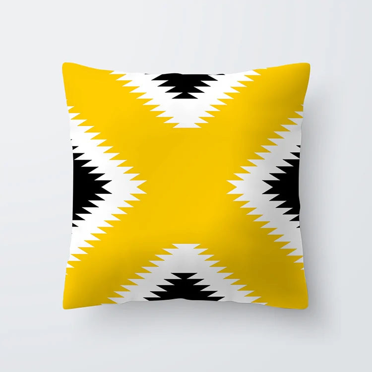 Throw Cushion Cover | Yellow ( 24 designs )