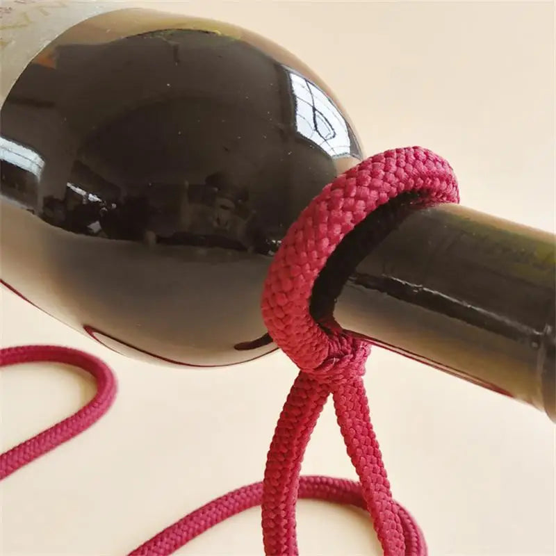 Floating Wine Bottle | Rope Stand (Multi-Colored)