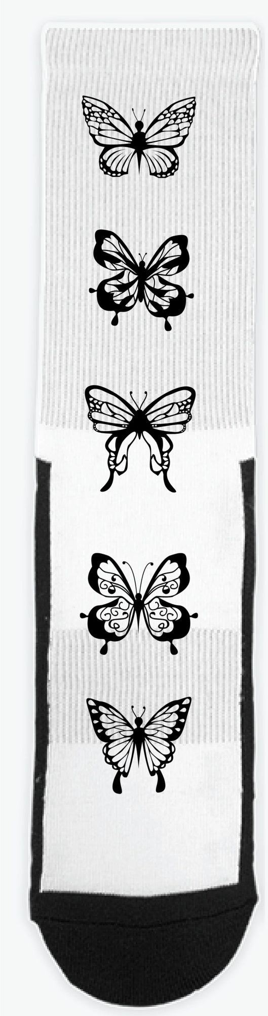 Color-In Butterfly crew socks!