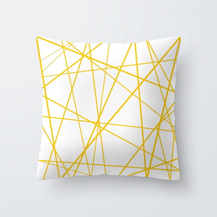 Throw Cushion Cover | Yellow ( 24 designs )