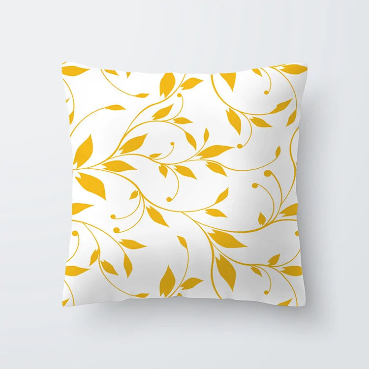 Throw Cushion Cover | Yellow ( 24 designs )