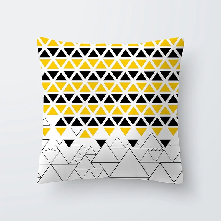 Throw Cushion Cover | Yellow ( 24 designs )