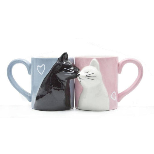 Kissing Cat Mugs