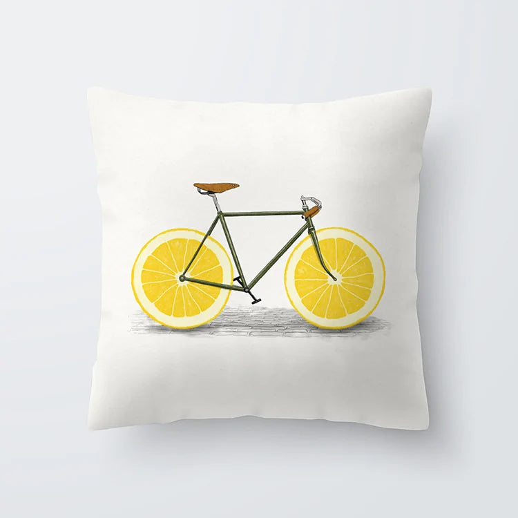 Throw Cushion Cover | Yellow ( 24 designs )