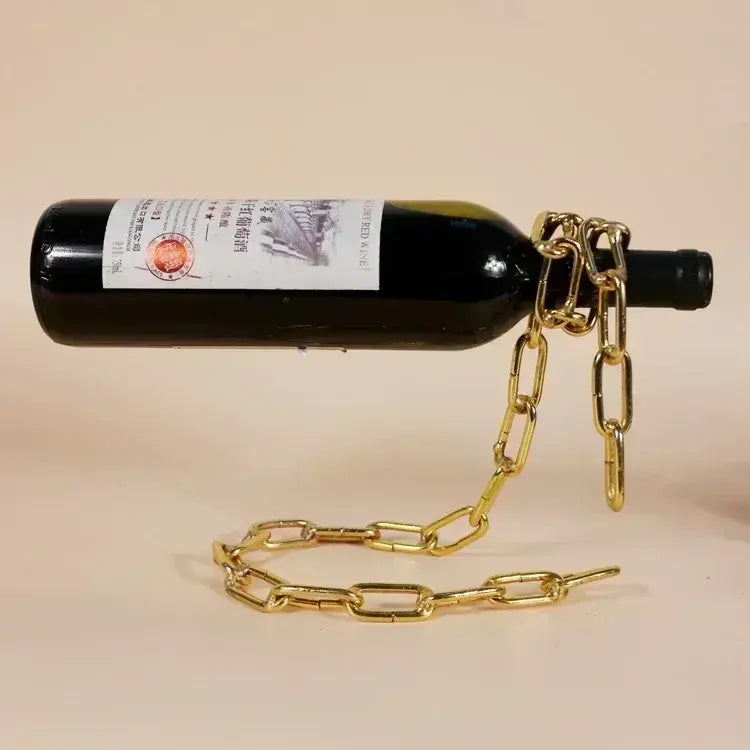 Floating Wine Bottle | Chain Stand