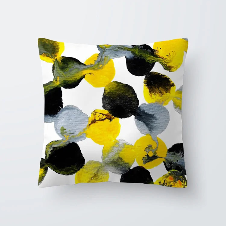 Throw Cushion Cover | Yellow ( 24 designs )