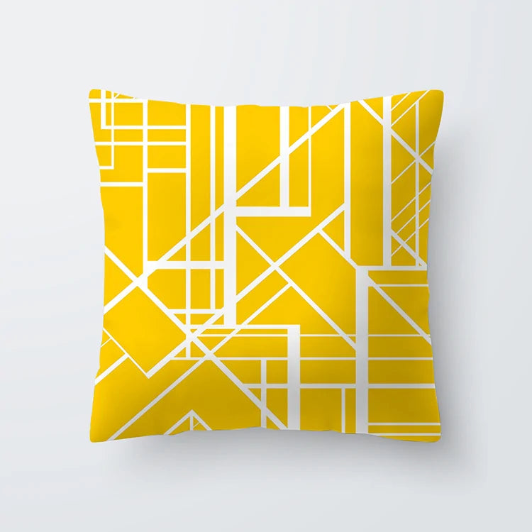 Throw Cushion Cover | Yellow ( 24 designs )