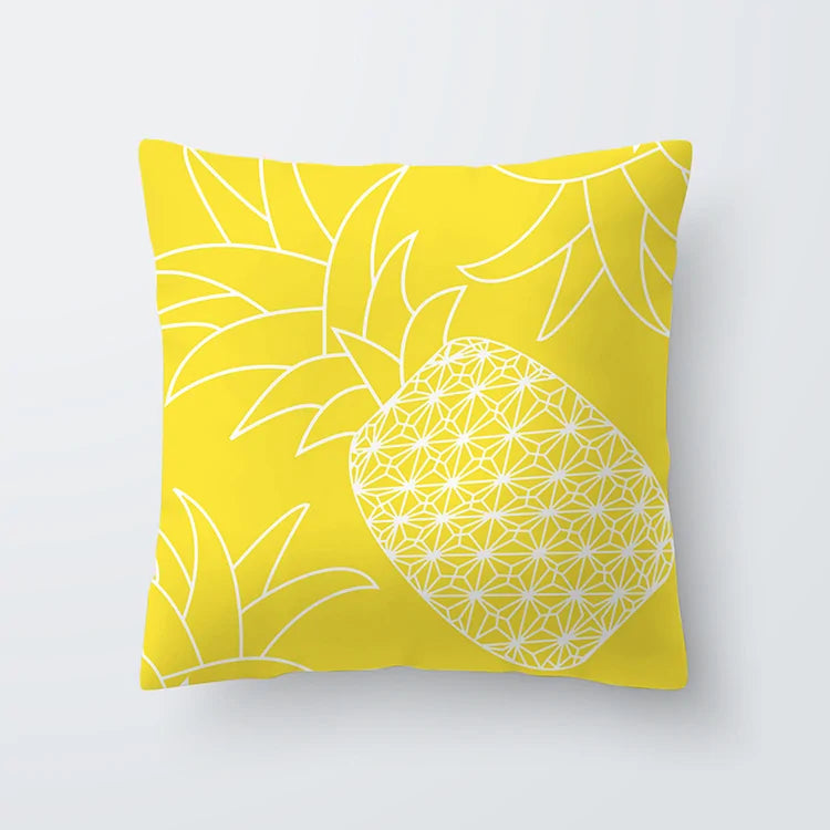 Throw Cushion Cover | Yellow ( 24 designs )