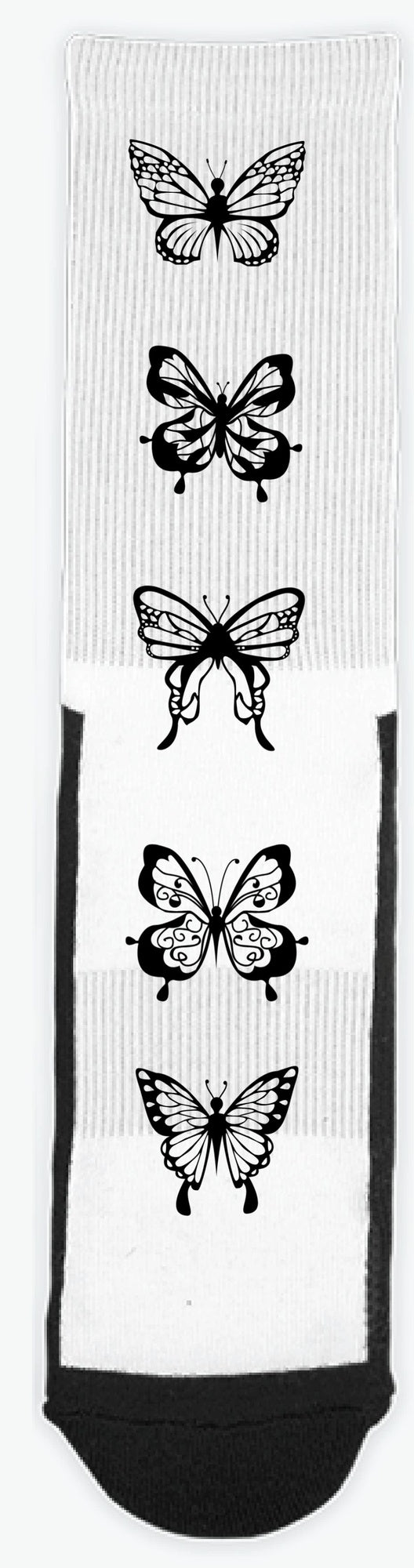 Color-In Butterfly crew socks!