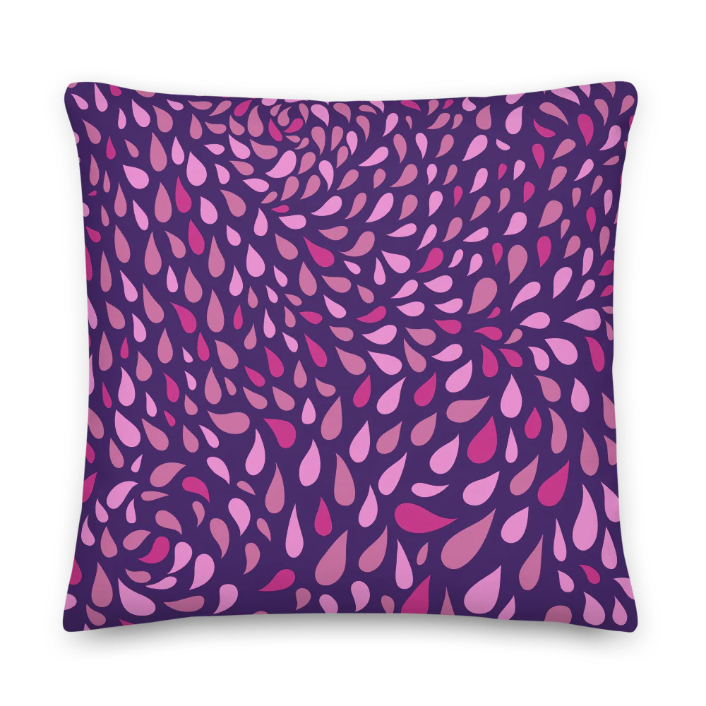 Throw Cushion Cover | Dual Color (Purple/Blue)