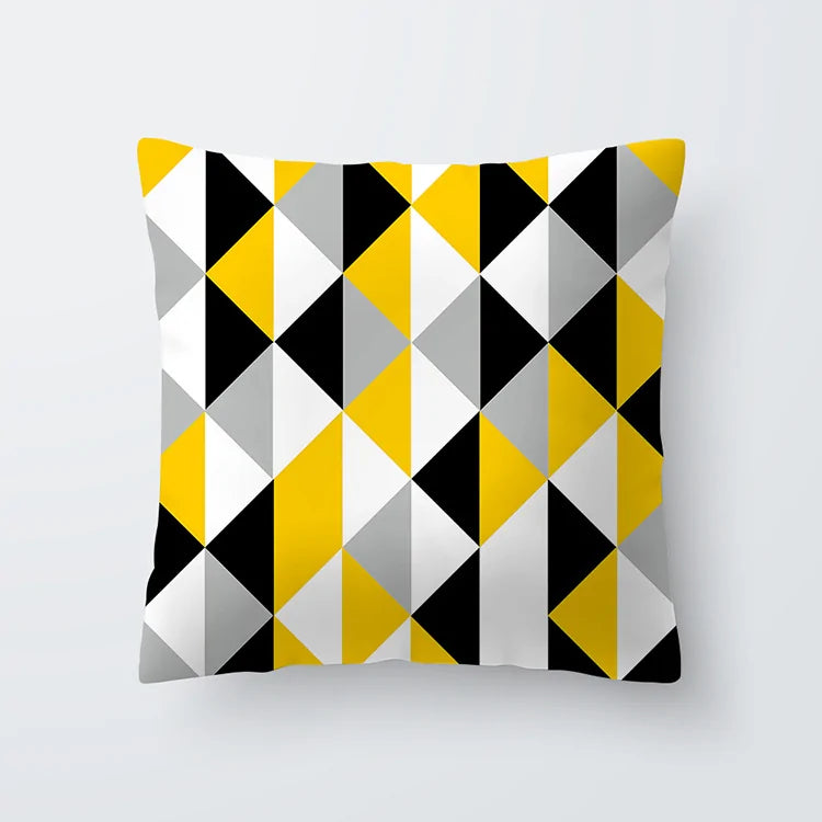 Throw Cushion Cover | Yellow ( 24 designs )