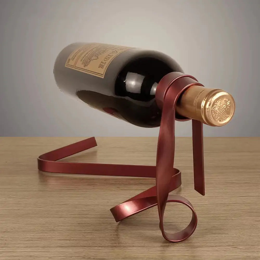 Floating Wine Bottle | Ribbon Stand (Multi-Colored)