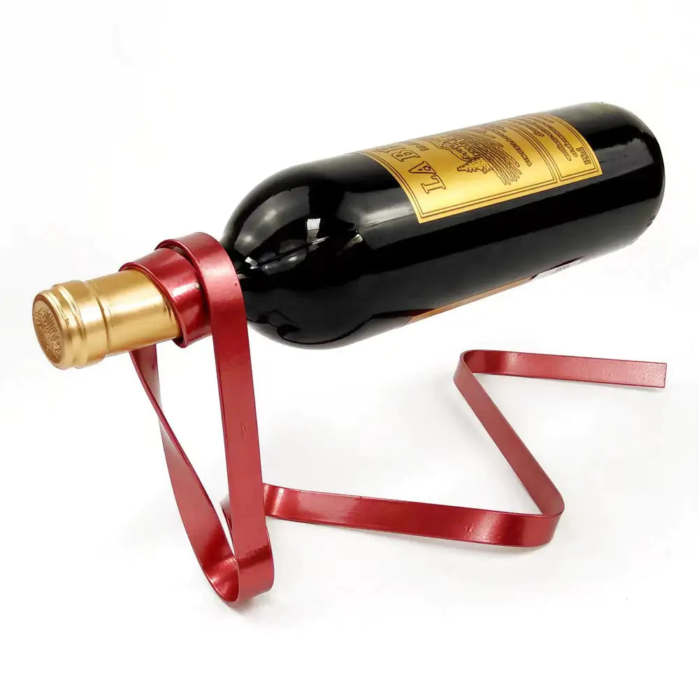 Floating Wine Bottle | Ribbon Stand (Multi-Colored)