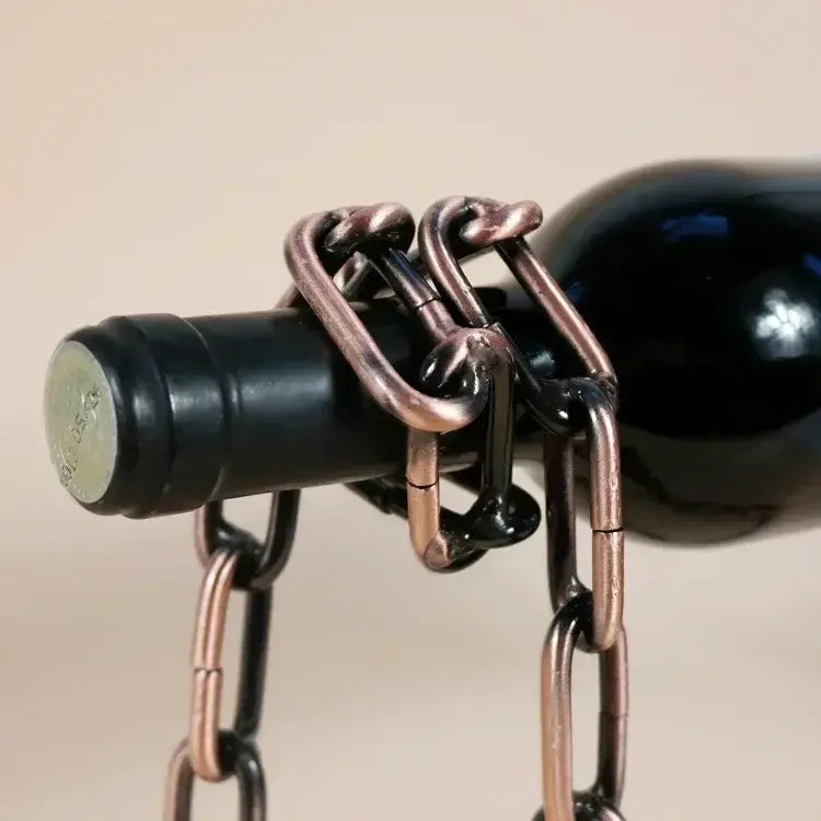 Floating Wine Bottle | Chain Stand