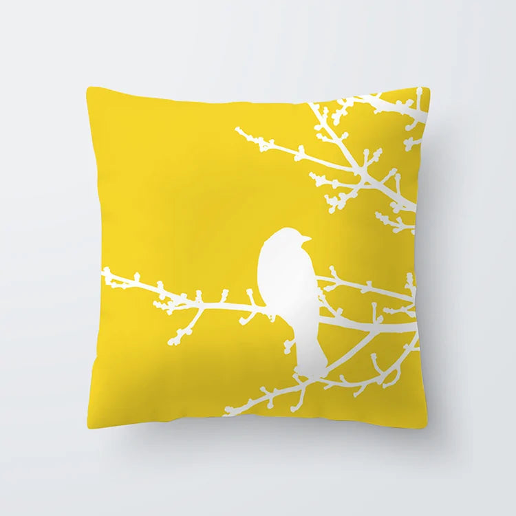 Throw Cushion Cover | Yellow ( 24 designs )